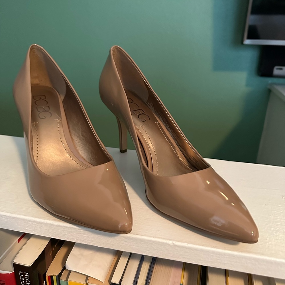 ECU 3 inch nude pumps BCBG